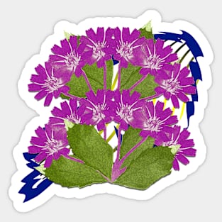 Romantic Floral Pattern Number 1 Bouquet Sticker